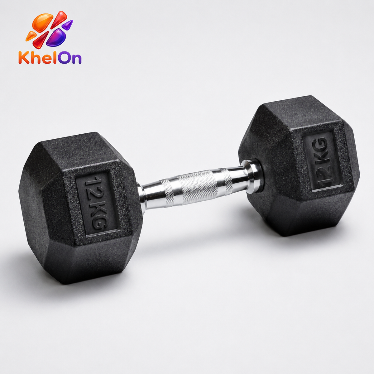 KhelOn 12 KG Hex Dumbbell -SINGLE PIECE