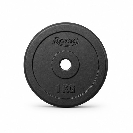 Rama All-Rubber Weight Plates - 1 KG (Set of 2)