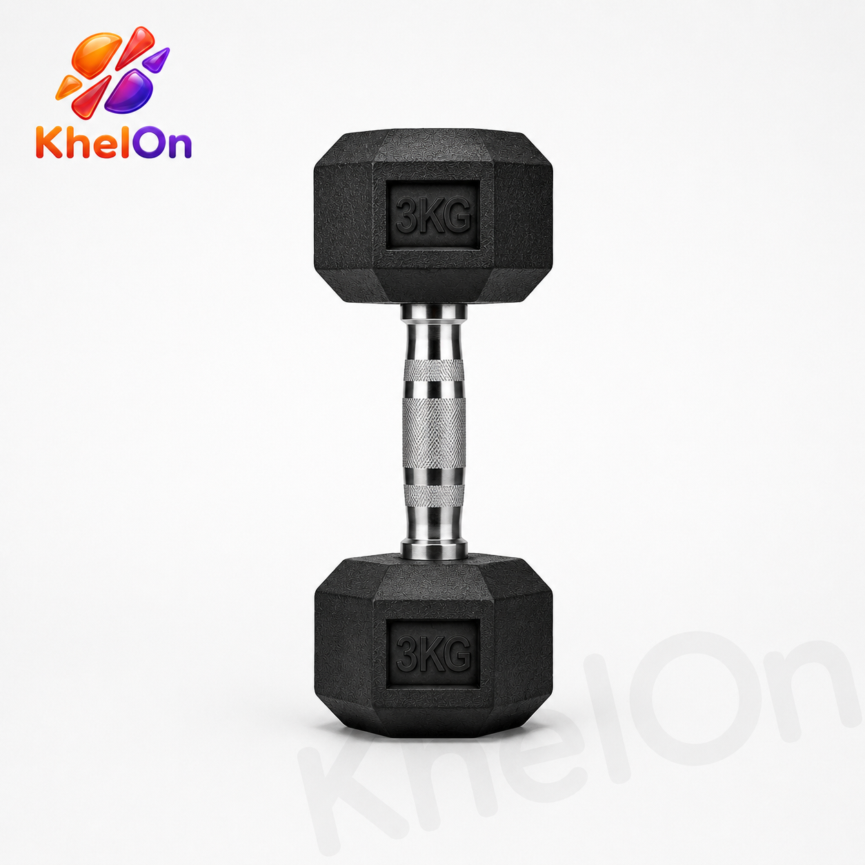 KhelOn 3 KG Hex Dumbbells Set