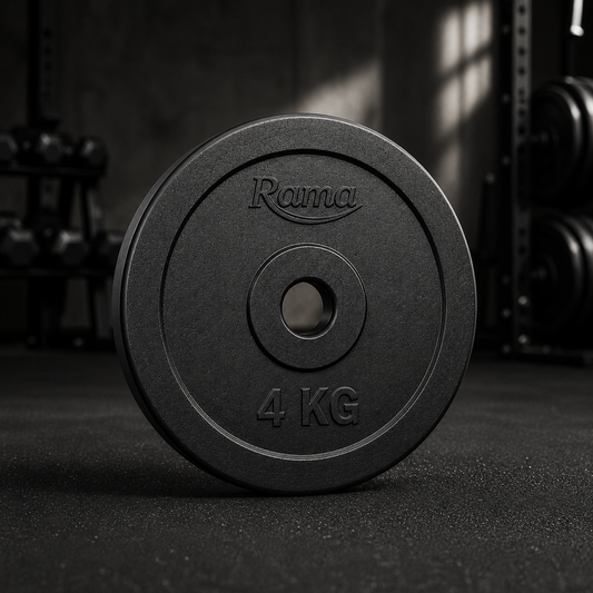 Rama All-Rubber Weight Plates - 4 KG (Set of 2)