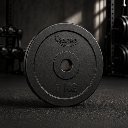 Rama All-Rubber Weight Plates - 7 KG (Set of 2)