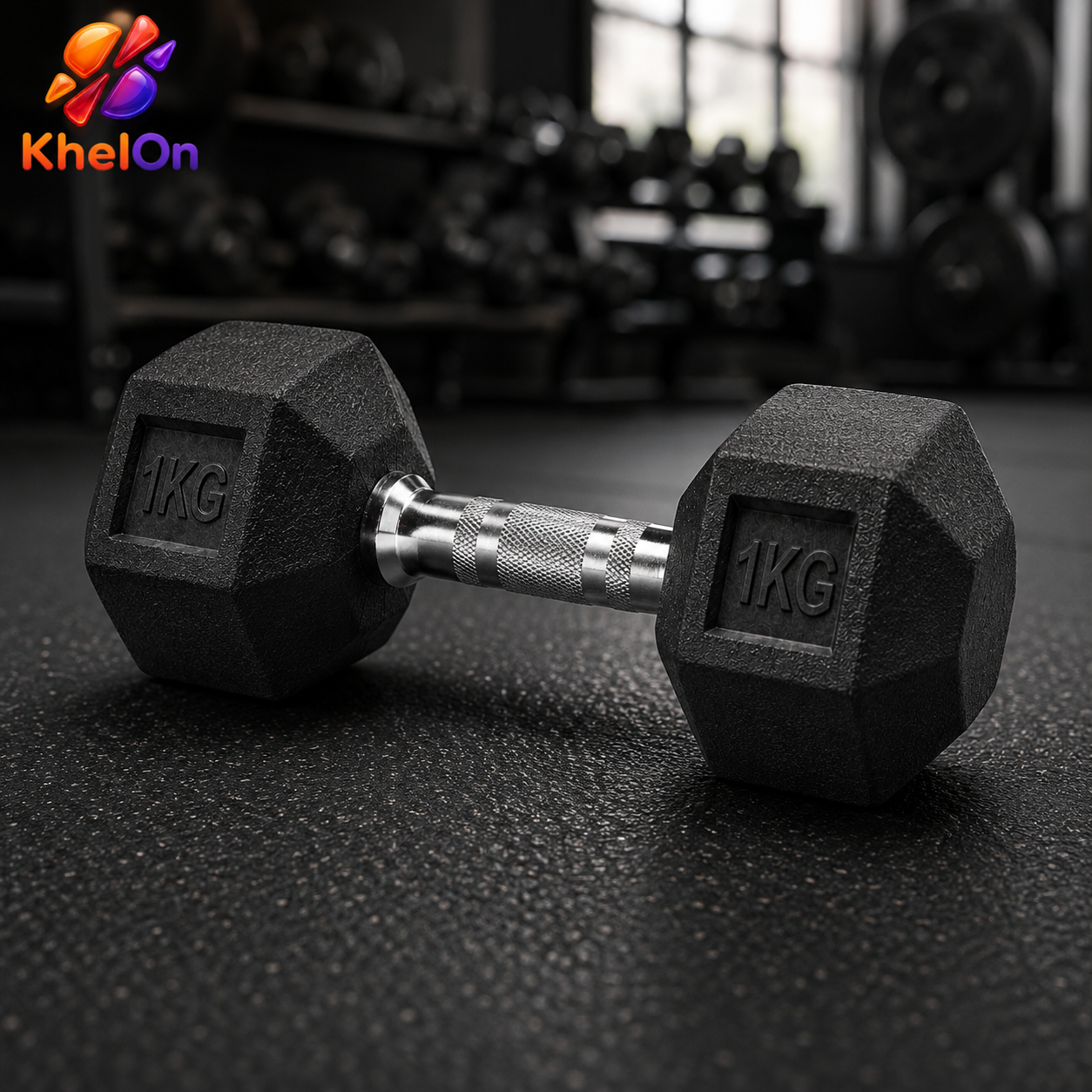KhelOn - Hex Dumbbles - 1 kg Set