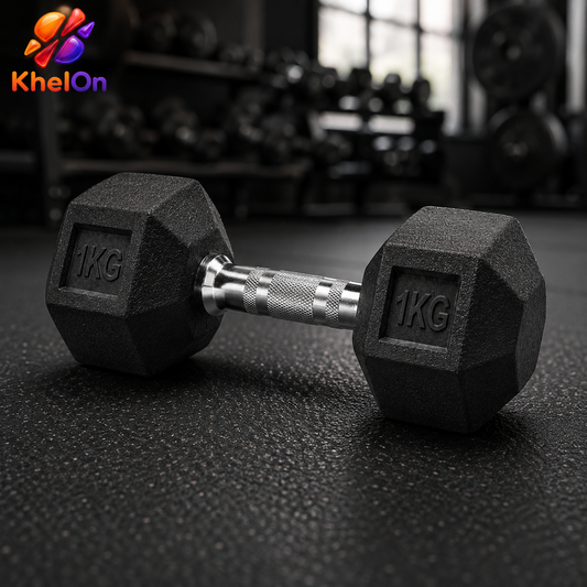 KhelOn - Hex Dumbbells - 1 kg Set