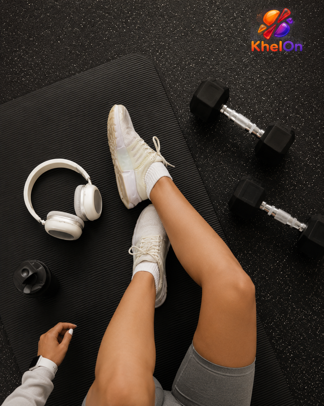 KhelOn - Hex Dumbbles - 1 kg Set