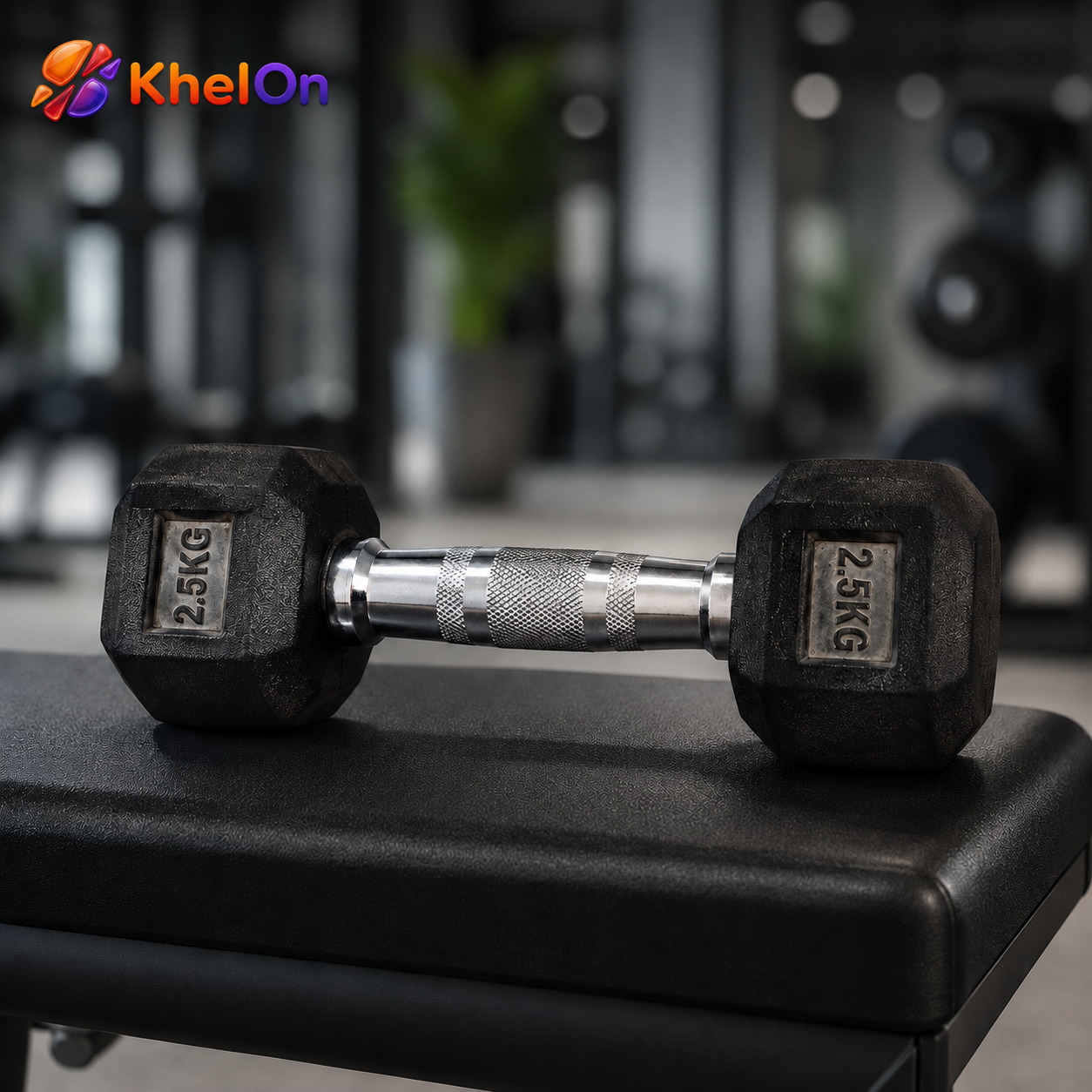 KhelOn Hexa Dumbbells Set - 2.5kg